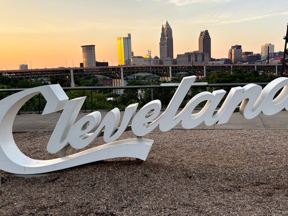 One of the many Cleveland signs across "The Land." By Jefferson Graham for the Photowalks series